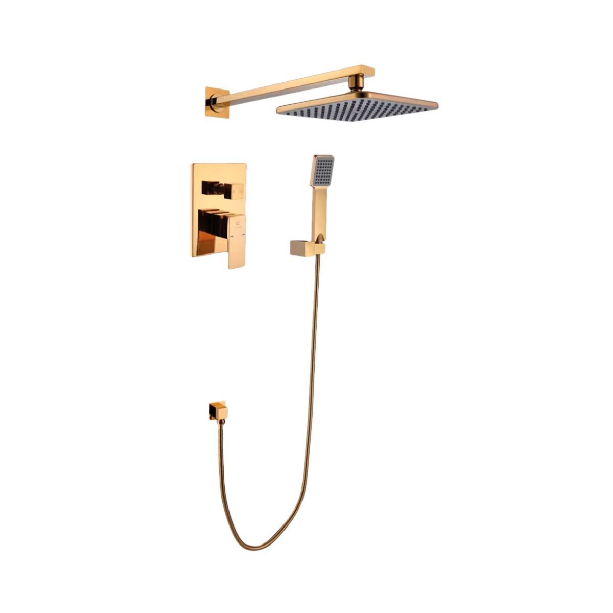 Mezcladora Monoc. Miniml. P/Ducha-Tina C/Telf. -6004 Sands 1 Bronce Gold- Fratelli Premium